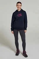 Neon Mountain Womens Jersey Hoodie