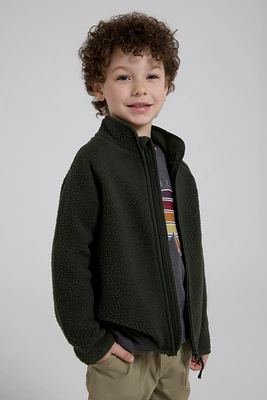 Fern Kids Sherpa Raglan Fleece Jacket