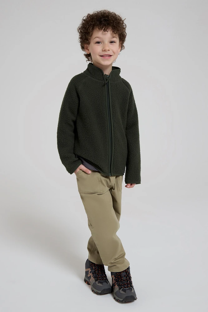 Fern Kids Sherpa Raglan Fleece Jacket