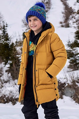 Theo Kids Water Resistant Long Padded Jacket
