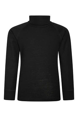 Merino Kids Roll Neck Base Layer Top