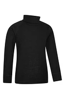 Merino Kids Roll Neck Base Layer Top
