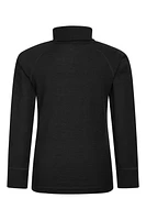 Merino Kids Roll Neck Base Layer Top