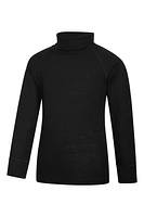 Merino Kids Roll Neck Base Layer Top