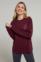 Mountain Compass Womens Graphic Sweatshirt