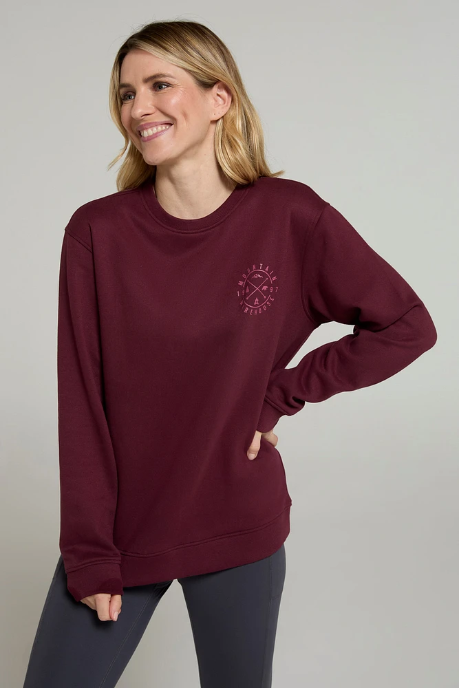 Mountain Compass Womens Graphic Sweatshirt