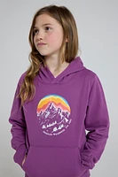 Snowy Mountain Kids Hoodie