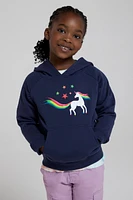 Glitter Rainbow Unicorn Kids Hoodie