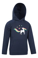 Glitter Rainbow Unicorn Kids Hoodie