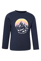 Snowy Mountain Kids Long Sleeve Top