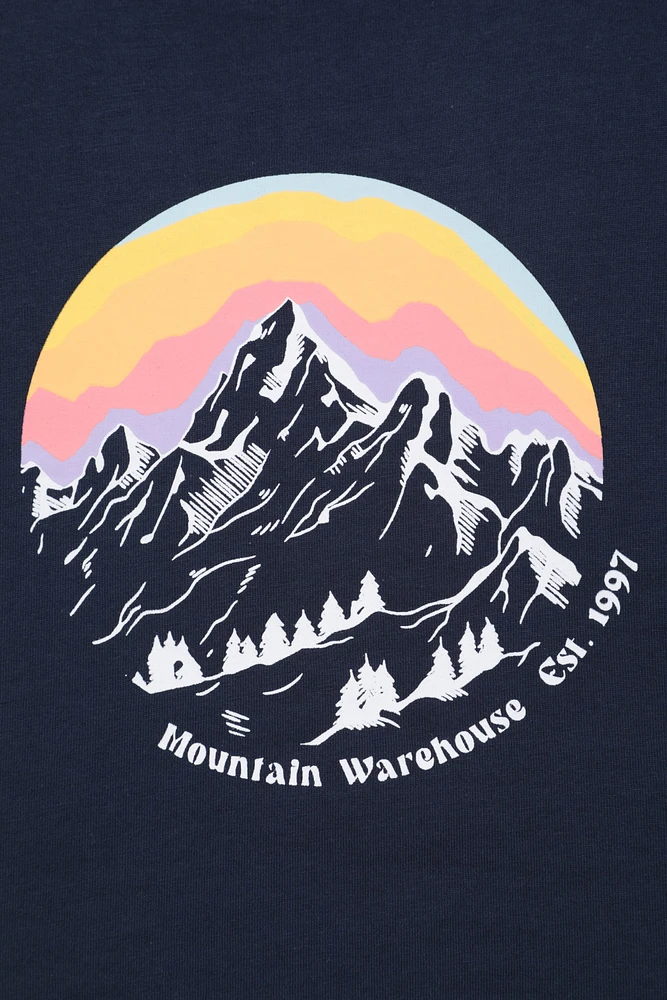 Snowy Mountain Kids Long Sleeve Top
