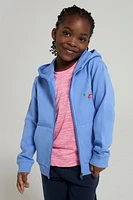 Chest Embroidery Kids Full-Zip Hoodie