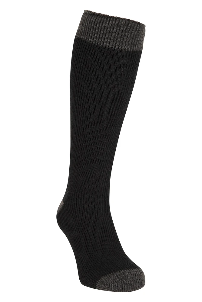 Mens Thermal Knee Length Rain Boot Sock