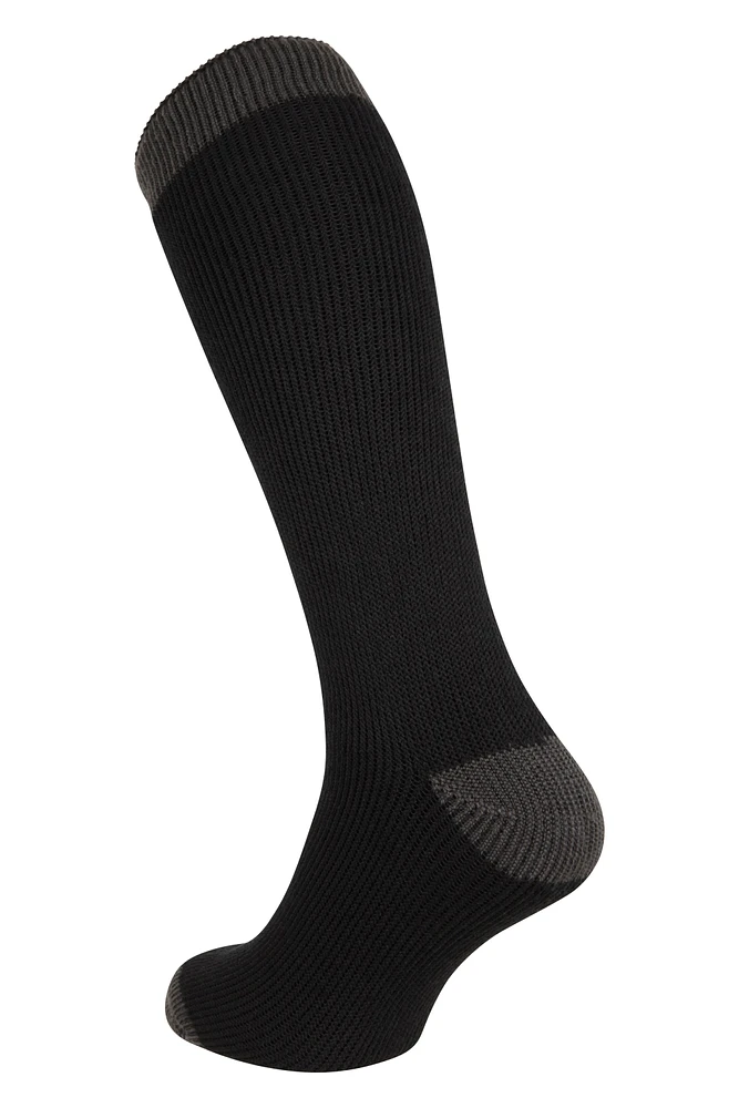 Mens Thermal Knee Length Rain Boot Sock