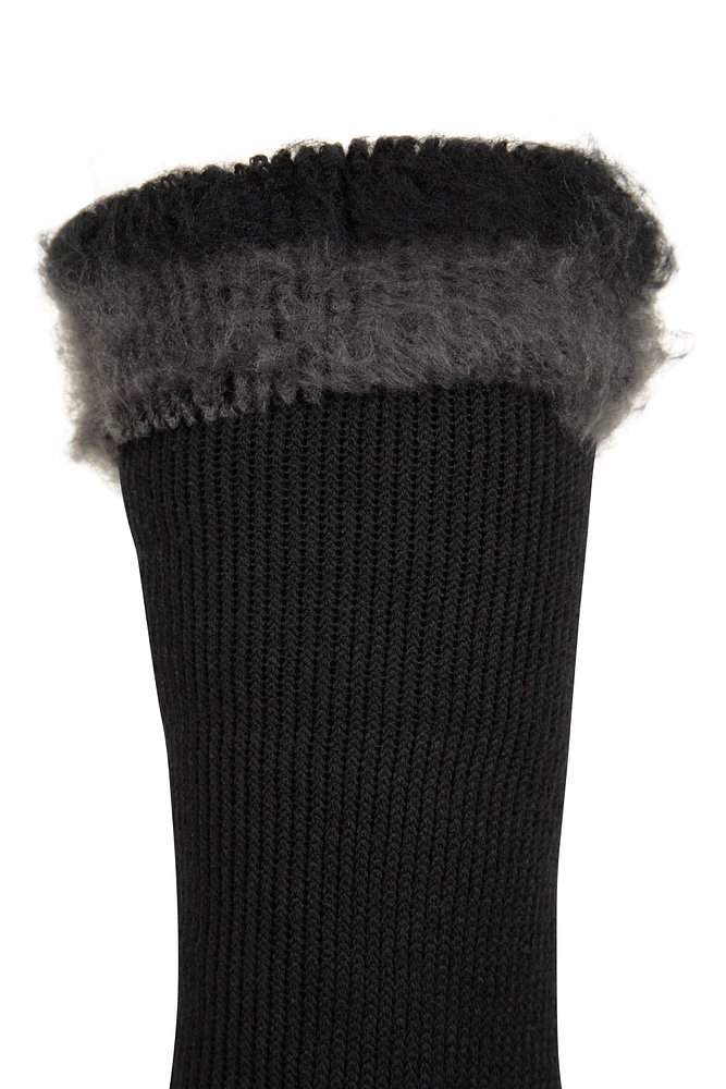 Mens Thermal Knee Length Rain Boot Sock