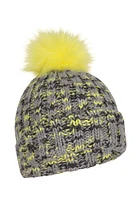 Geneva Kids Sherpa Lined Pom Beanie