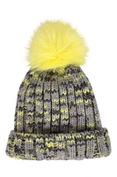 Geneva Kids Sherpa Lined Pom Beanie