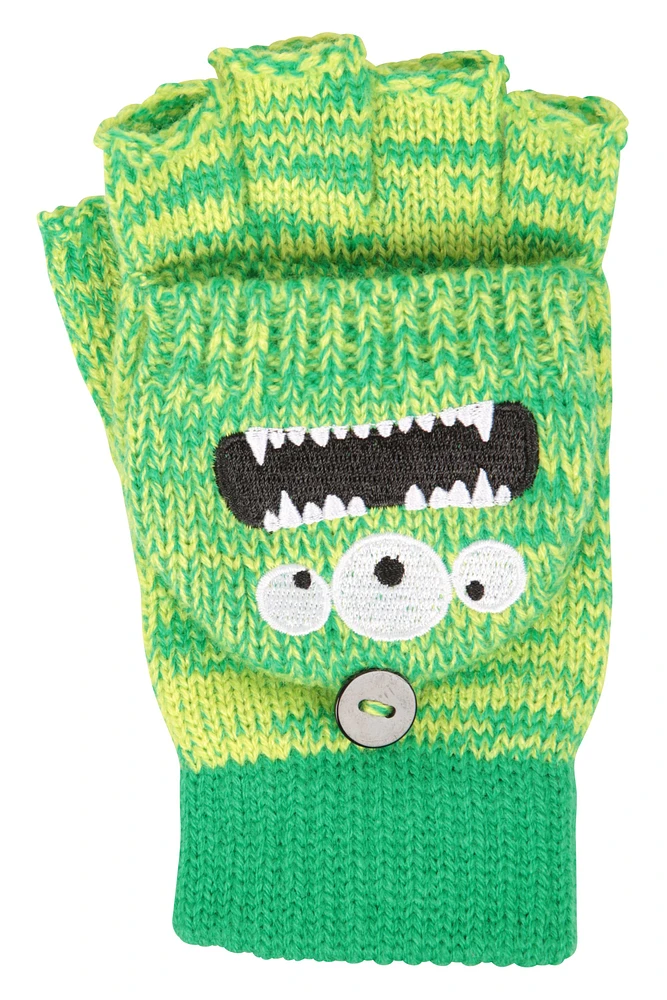 Monster Fingerless Kids Gloves