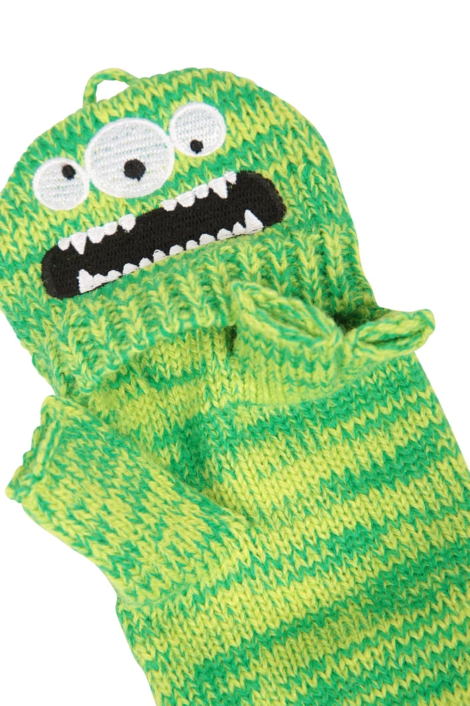 Monster Fingerless Kids Gloves