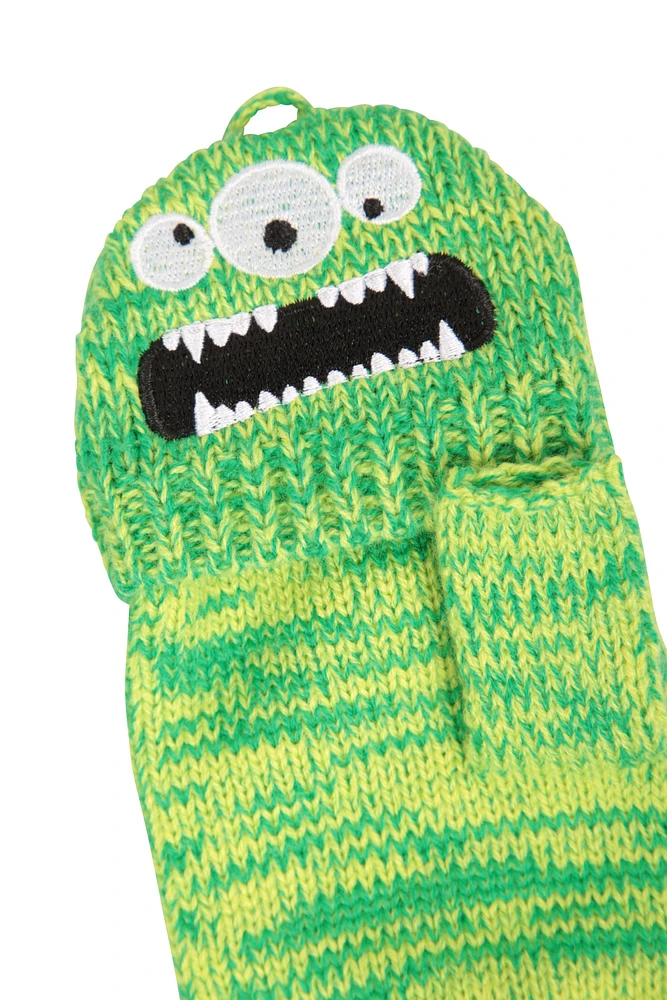 Monster Fingerless Kids Gloves