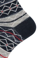 Fairisle Patterned Mens Mid-Calf Socks