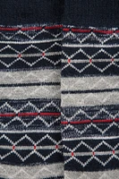 Fairisle Patterned Mens Mid-Calf Socks