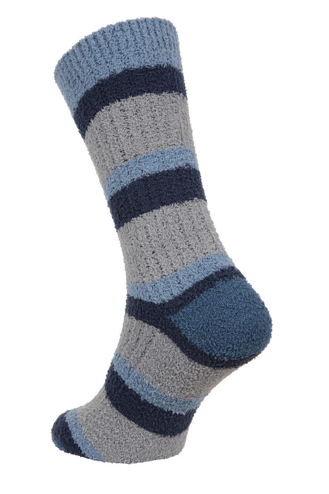 Mens Thermal Striped Mid-Calf Socks