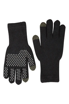 Mens Knitted Waterproof Grip Gloves