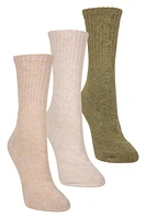 Outdoor Womens Merino Mid-Calf Socks 3-Pack