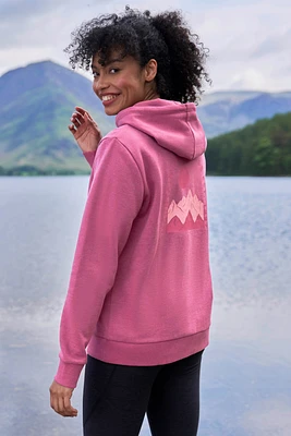 Mountain Scene Womens Jersey Hoodie