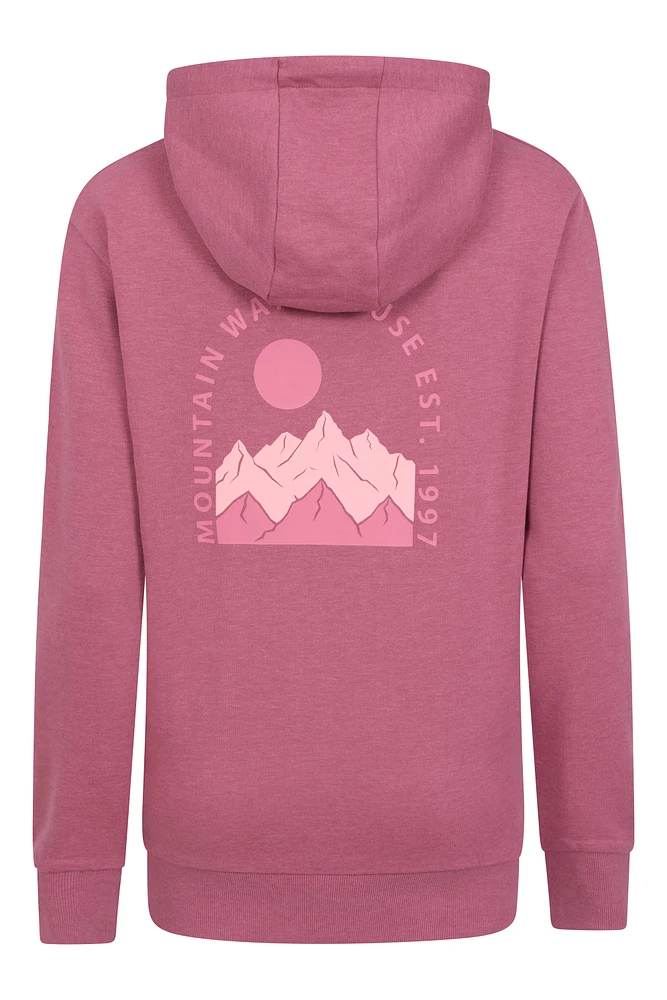 Mountain Scene Womens Jersey Hoodie