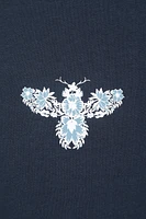 Floral Bee Womens Loose Fit T-Shirt