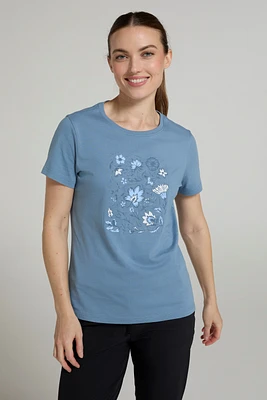Paisley Floral Womens T-Shirt
