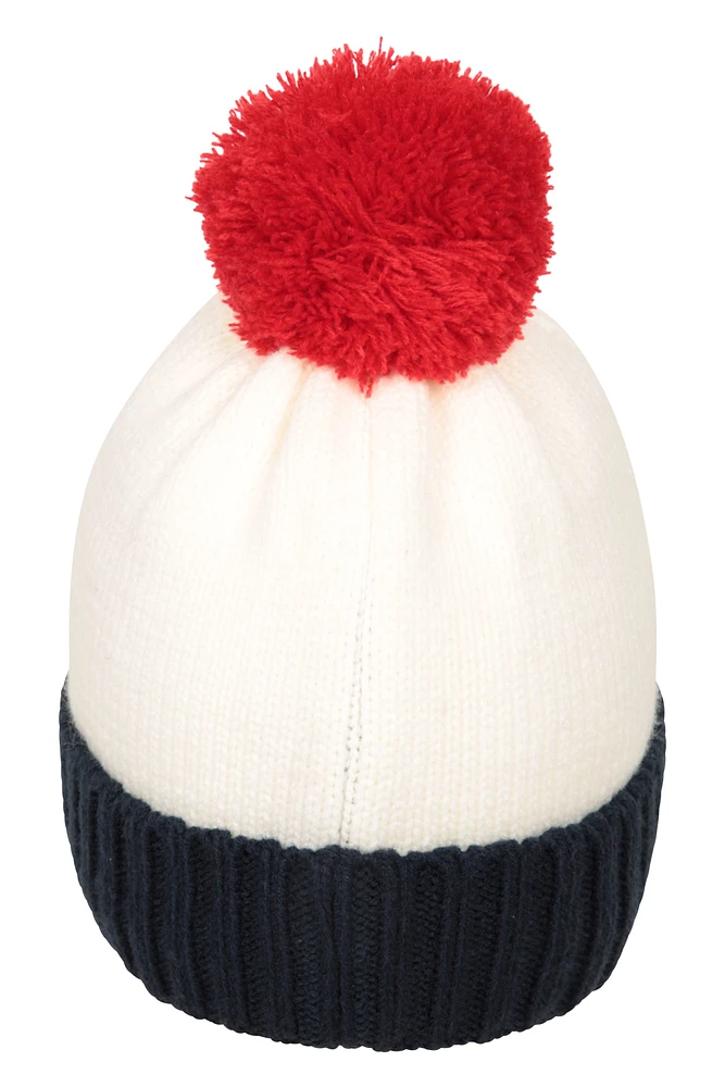 Snowman Kids Pom Beanie
