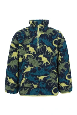 Ember Printed Kids Sherpa Fleece