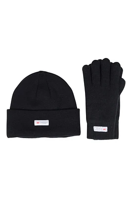 Thinsulate Fleece Lined Womens Hat & Glove Set