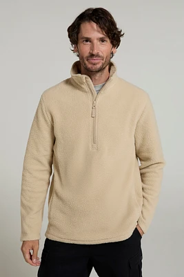 Ted Mens Half-Zip Sherpa Fleece