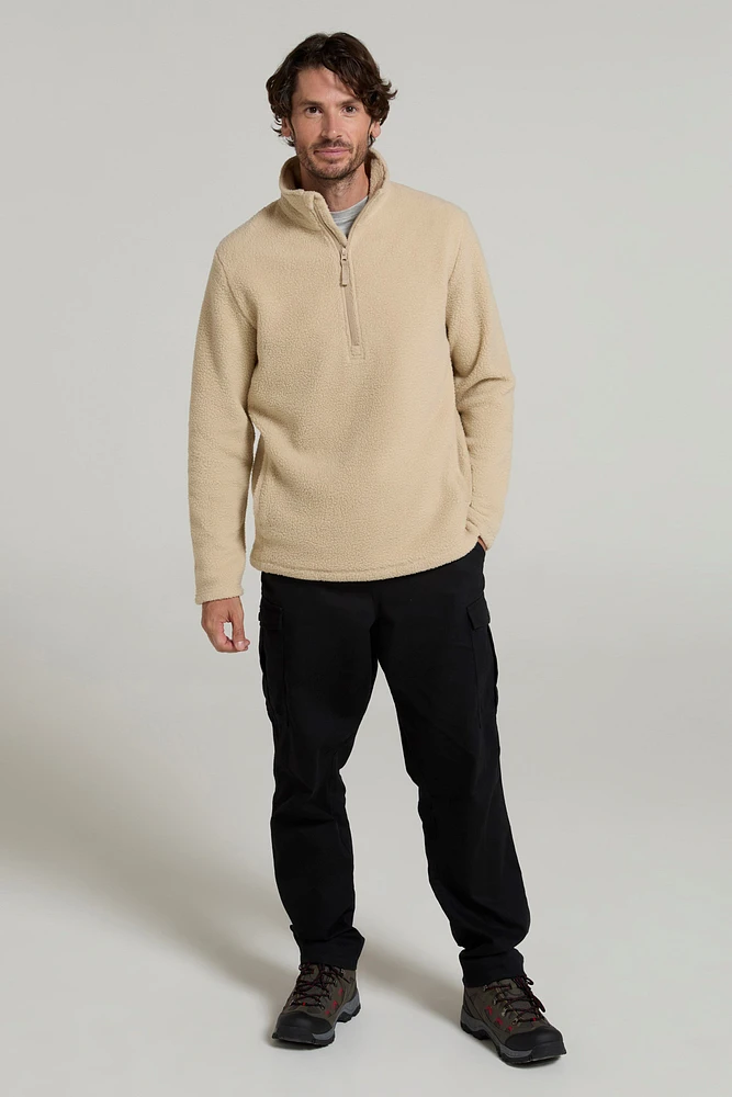 Ted Mens Half-Zip Sherpa Fleece