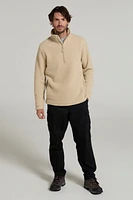 Ted Mens Half-Zip Sherpa Fleece