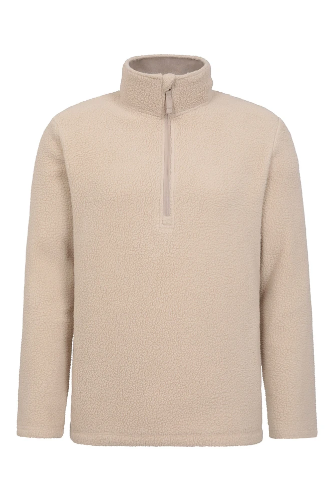 Ted Mens Half-Zip Sherpa Fleece