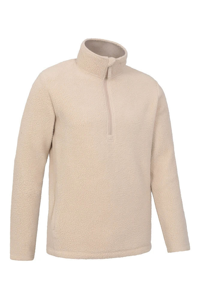 Ted Mens Half-Zip Sherpa Fleece