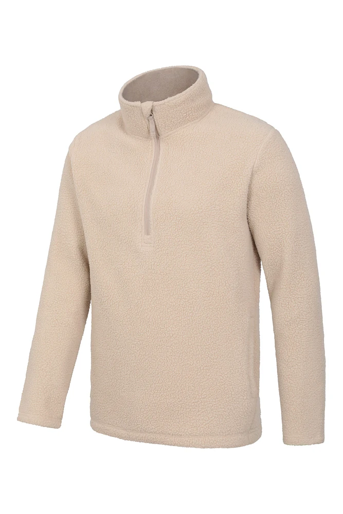 Ted Mens Half-Zip Sherpa Fleece