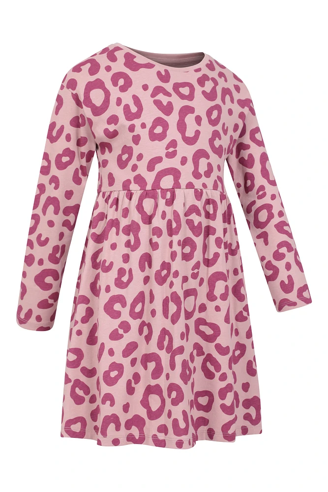 Mountain Essentials Lora Kids Printed Long Sleeve Dress