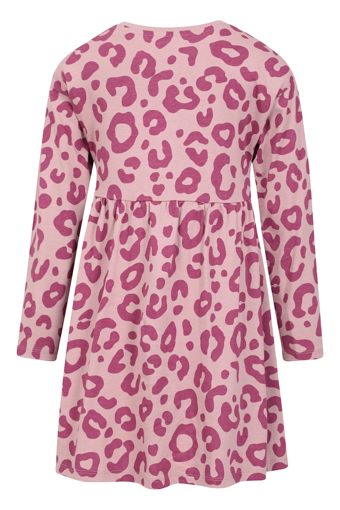 Mountain Essentials Lora Kids Printed Long Sleeve Dress