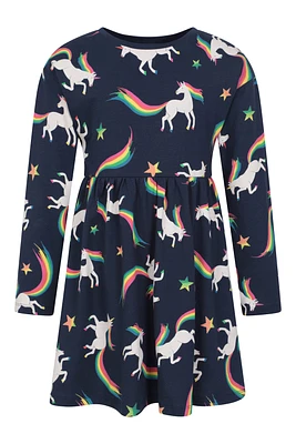 Mountain Essentials Lora Kids Printed Long Sleeve Dress
