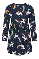 Mountain Essentials Lora Kids Printed Long Sleeve Dress