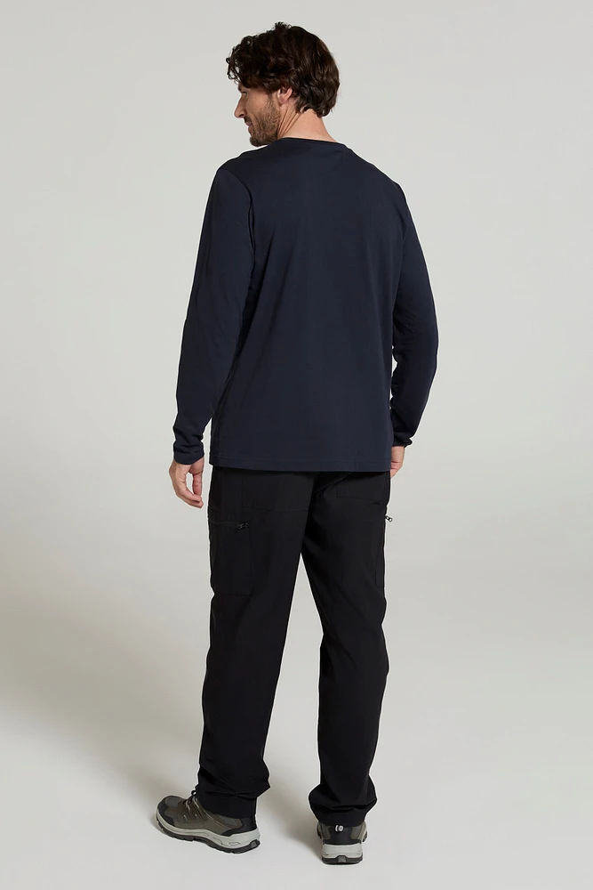 Mountain Badge Mens Long Sleeve Top