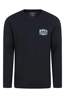 Mountain Badge Mens Long Sleeve Top