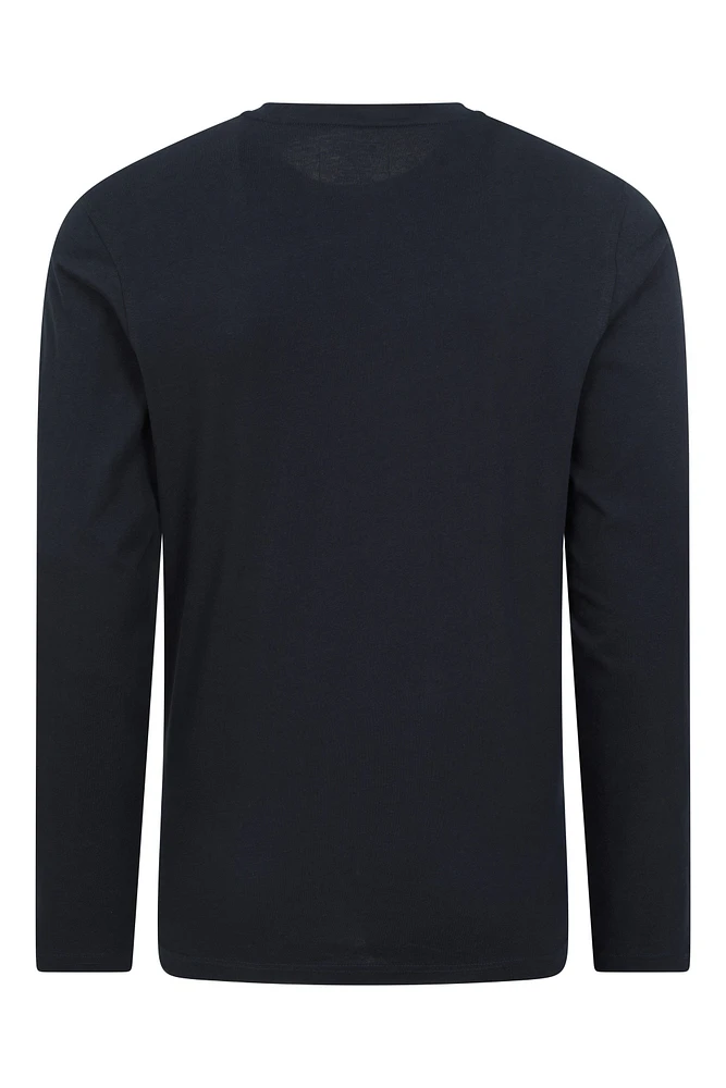 Mountain Badge Mens Long Sleeve Top