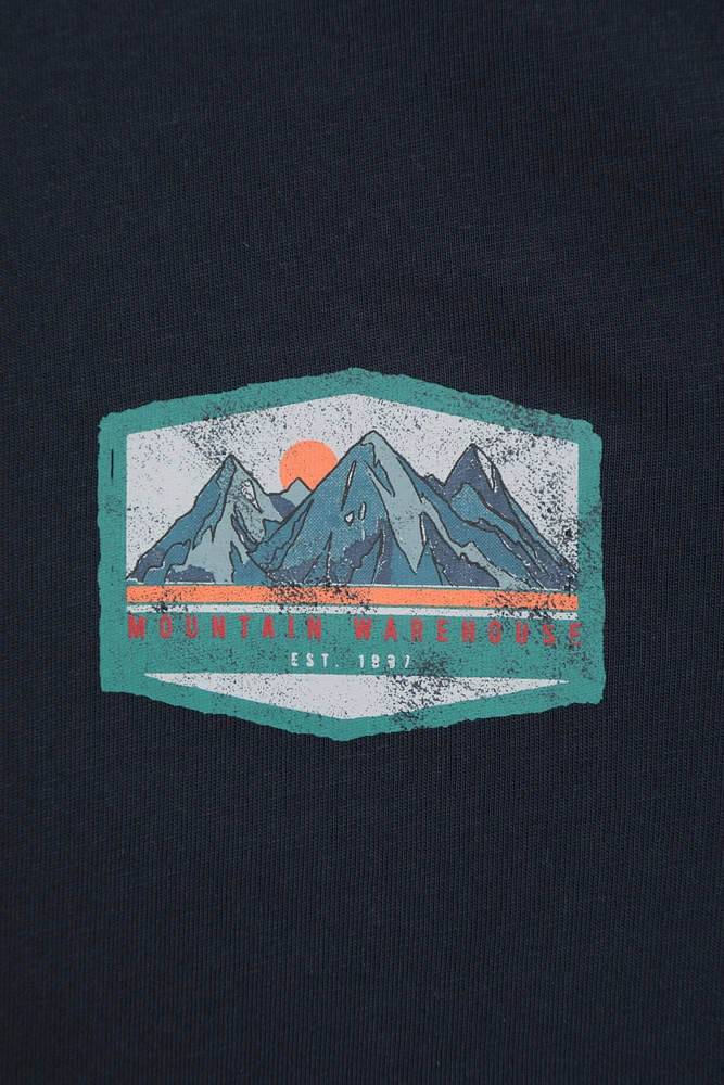 Mountain Badge Mens Long Sleeve Top